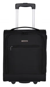 Malý textilný kufor Travelite Cabin 2w Underseater Black