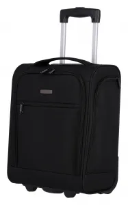 Malý textilný kufor Travelite Cabin 2w Underseater Black