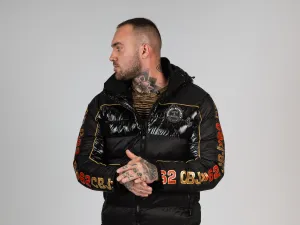 Pánska bunda CIPO & BAXX CM218 BLACK Farba: Čierna, Konfekčná veľkosť: M