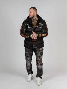 Pánska bunda CIPO & BAXX CM218 BLACK Farba: Čierna, Konfekčná veľkosť: M