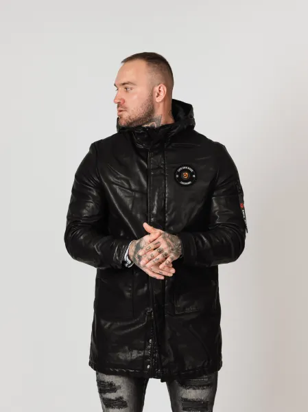 Pánska bunda CIPO & BAXX CM148 BLACK Farba: Čierna, Konfekčná veľkosť: M