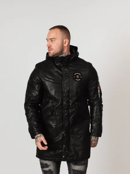 Pánska bunda CIPO & BAXX CM148 BLACK Farba: Čierna, Konfekčná veľkosť: M