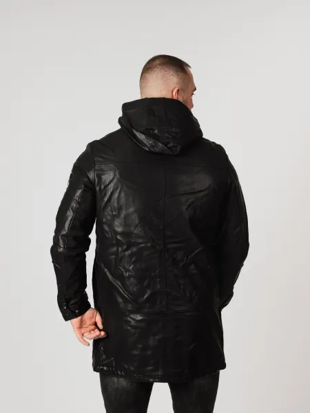 Pánska bunda CIPO & BAXX CM148 BLACK Farba: Čierna, Konfekčná veľkosť: M