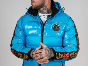 Pánska bunda CIPO & BAXX CM218 BLUE Farba: Modrá, Konfekčná veľkosť: M