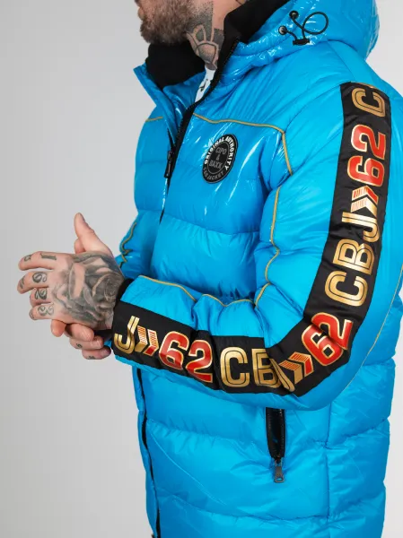 Pánska bunda CIPO & BAXX CM218 BLUE Farba: Modrá, Konfekčná veľkosť: M