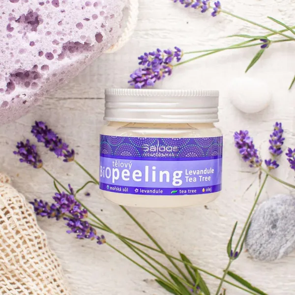 Saloos Bio Peeling Lavender & Tea Tree telový peeling 140 ml