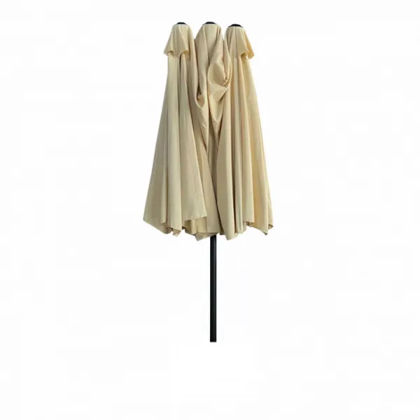 Ak furniture Dvojitý zahradní slunečník TILIA 460x270 cm béžový