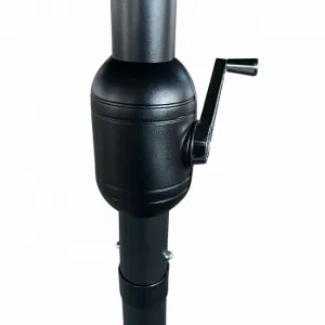 Ak furniture Dvojitý zahradní slunečník TILIA 460x270 cm tmavě šedý