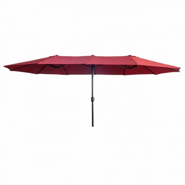 Ak furniture Dvojitý zahradní slunečník TILIA 460x270 cm červený
