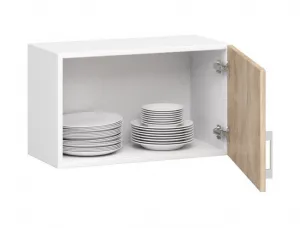 Ak furniture Kuchynská závesná skrinka W 60cm Artus biela/sonoma