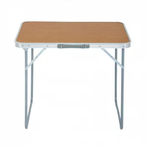 Ak furniture Kempingový stolek ARES 70x50 cm hnědý
