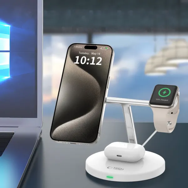 Tech-Protect A35 3in1 MagSafe Wireless Charger - White