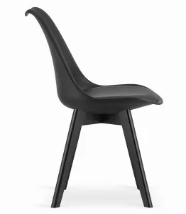 Obdĺžniková stolová súprava 120x80 craft + 4 stoličky MARK black