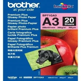 papier BROTHER BP71 foto lesklý A3/20ks