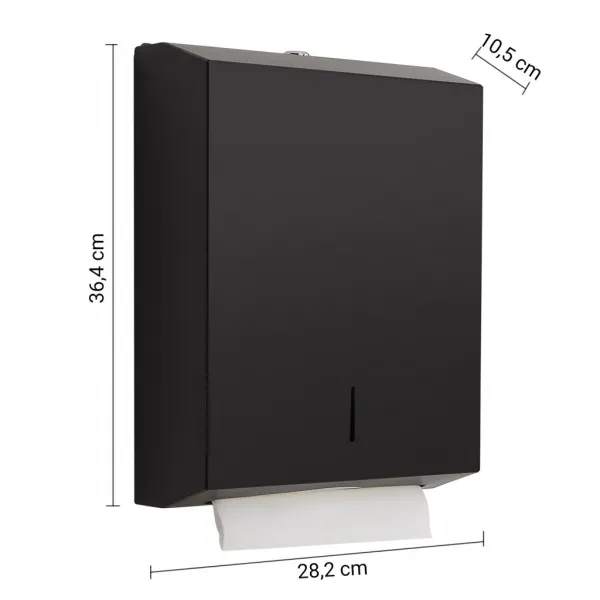 Zásobník na papierové utierky 282x364x105mm, čierny matný 2460