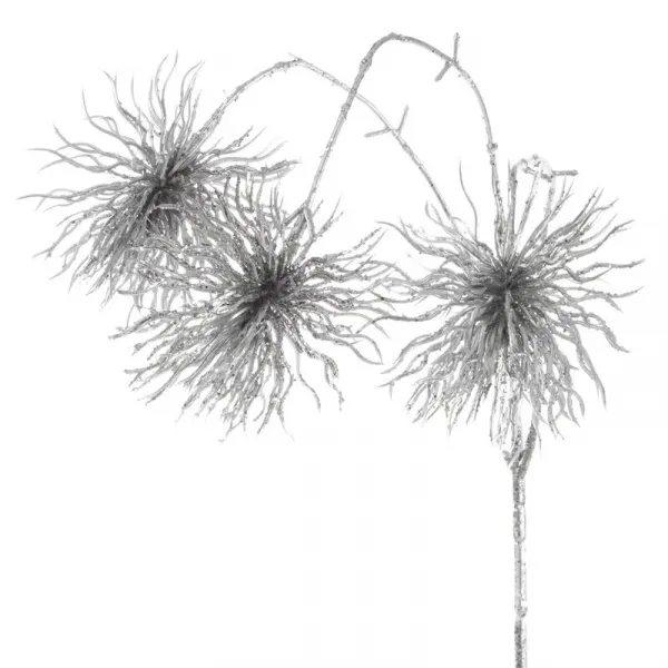 ArtFir Vianočná vetvička 57B | strieborná 35 x 10 cm