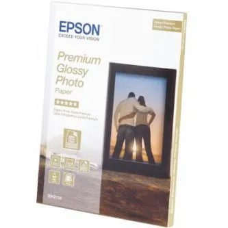 Epson Premium Glossy Photo Paper, foto papír, lesklý, bílý, Stylus Color, Photo, Pro, 13x18cm,
