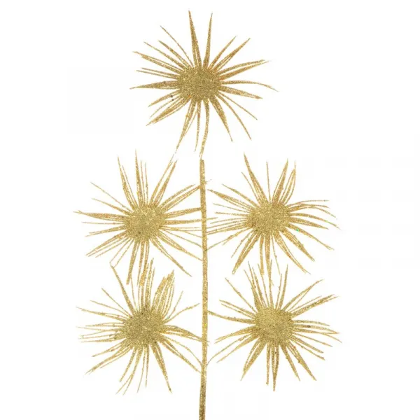 ArtFir Vianočná vetvička 46C | zlatá 43 cm