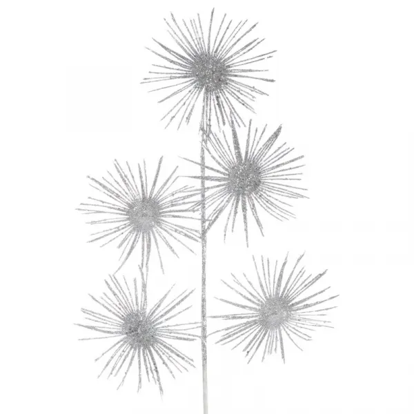 ArtFir Vianočná vetvička 46B | strieborná 43 cm