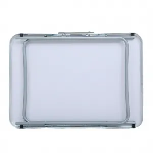 Ak furniture Kempingový stolek ARES 70x50 cm hnědý