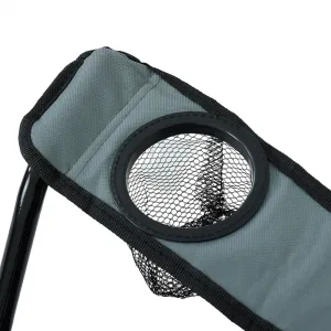Ak furniture Kempingová židle ANTER šedá