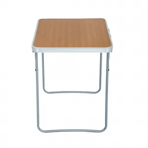 Ak furniture Kempingový stolek ARES 70x50 cm hnědý