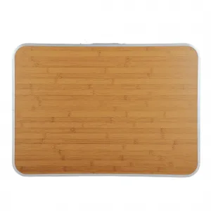 Ak furniture Kempingový stolek ARES 70x50 cm hnědý
