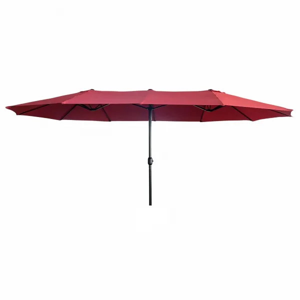 Ak furniture Dvojitý zahradní slunečník TILIA 460x270 cm červený