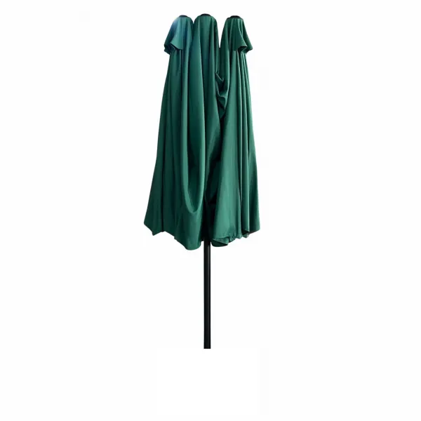 Ak furniture Dvojitý zahradní slunečník TILIA 460x270 cm tmavě zelený