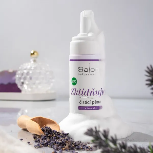 BIO Upokojujúca čistiaca pena s levanduľou, 150 ml