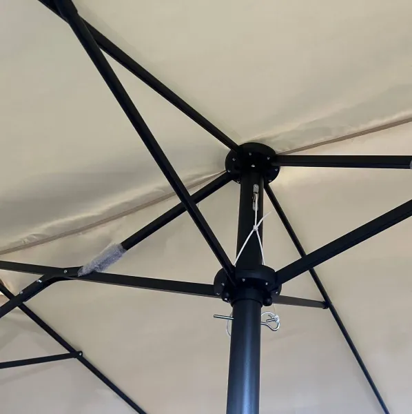 Ak furniture Dvojitý zahradní slunečník TILIA 460x270 cm béžový