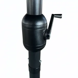 Ak furniture Dvojitý zahradní slunečník TILIA 460x270 cm béžový