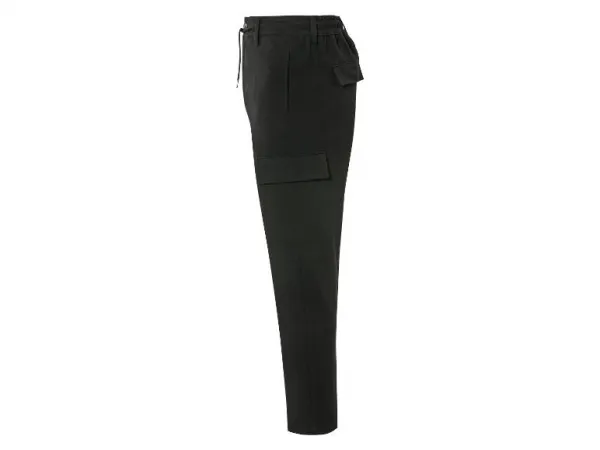 Livergy® Pánske flanelové cargo nohavice (S (44/46), čierna)