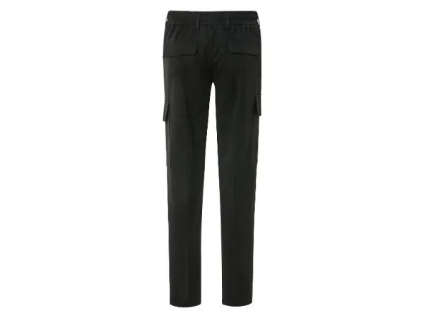 Livergy® Pánske flanelové cargo nohavice (S (44/46), čierna)