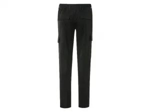 Livergy® Pánske flanelové cargo nohavice (S (44/46), čierna)