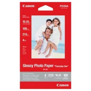 Canon Glossy Photo Paper GP-501 0775B003, 200 g/m2, 10x15cm, 100ks, lesklý, biely, foto papier