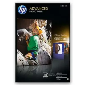 HP Advanced Glossy Photo Paper Q8692A, 250 g/m2, 10x15cm, 100ks, lesklý, biely, foto papier