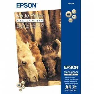 Epson Matte Paper Heavyweight C13S041256, A4, 16ks, matný, silný, biely, foto papier