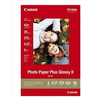 Canon Photo Paper Plus Glossy PP-201 2311B021, 275 g/m2, A3+, 20ks, lesklý, atramentový, biely, foto papier