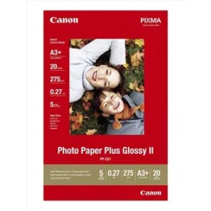 Canon Photo Paper Plus Glossy PP-201 2311B021, 275 g/m2, A3+, 20ks, lesklý, atramentový, biely, foto papier