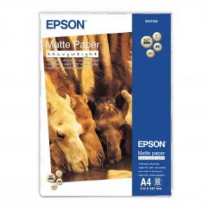 Epson Matte Paper Heavyweight C13S041256, A4, 16ks, matný, silný, biely, foto papier