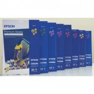 Epson Premium Semigloss Photo Paper C13S041332, A4, pololesklý, biely, foto papier