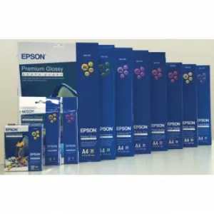 Epson Premium Semigloss Photo Paper C13S041332, A4, pololesklý, biely, foto papier