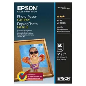 Epson Glossy Photo Paper C13S042545, 200 g/m2, 13x18cm, 50ks, lesklý, atramentový, biely, foto papier