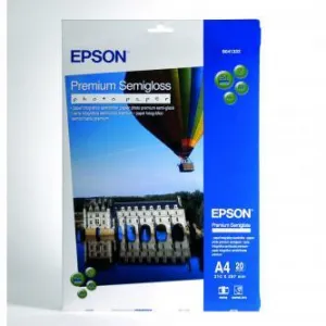 Epson Premium Semigloss Photo Paper C13S041332, A4, pololesklý, biely, foto papier