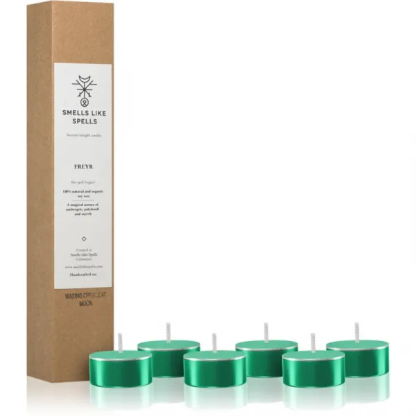 Smells Like Spells Norse Magic Freyr čajová sviečka (wealth/abundance) 6 ks