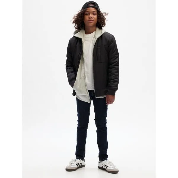 Tmavomodré chlapčenské skinny fit džínsy GAP