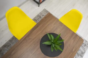 Stolička OSAKA žltá / nohy čierne x 2 9401 80 00 00