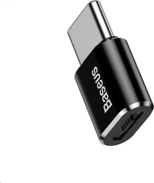 Adaptér Baseus USB-C samec na MicroUSB samica 2,4A, čierny