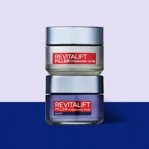 L’Oréal Paris Revitalift Filler denný a nočný krém proti vráskam s kyselinou hyalurónovou